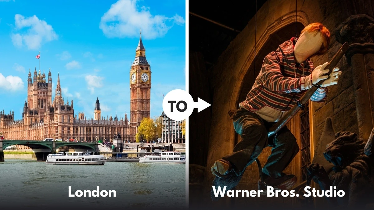 Transfers from London to Warner Bros. studio tour