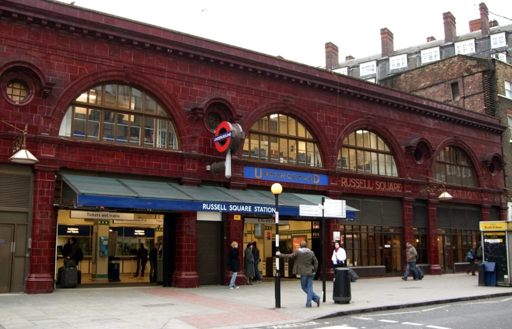 Entrance of the Russell square’s tube station